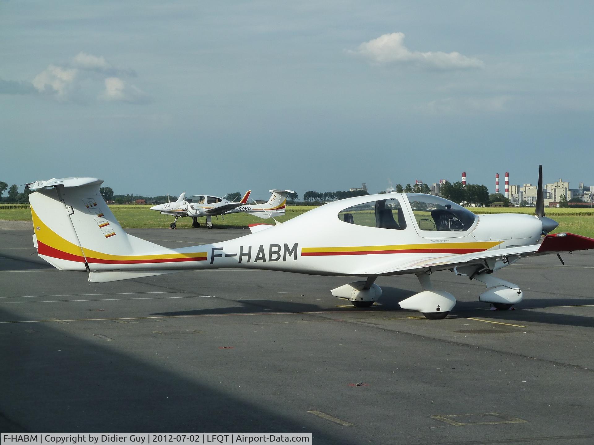 F-HABM, 2003 Diamond DA-40D Diamond Star C/N D4.077, On EPAG apron, Merville airfield