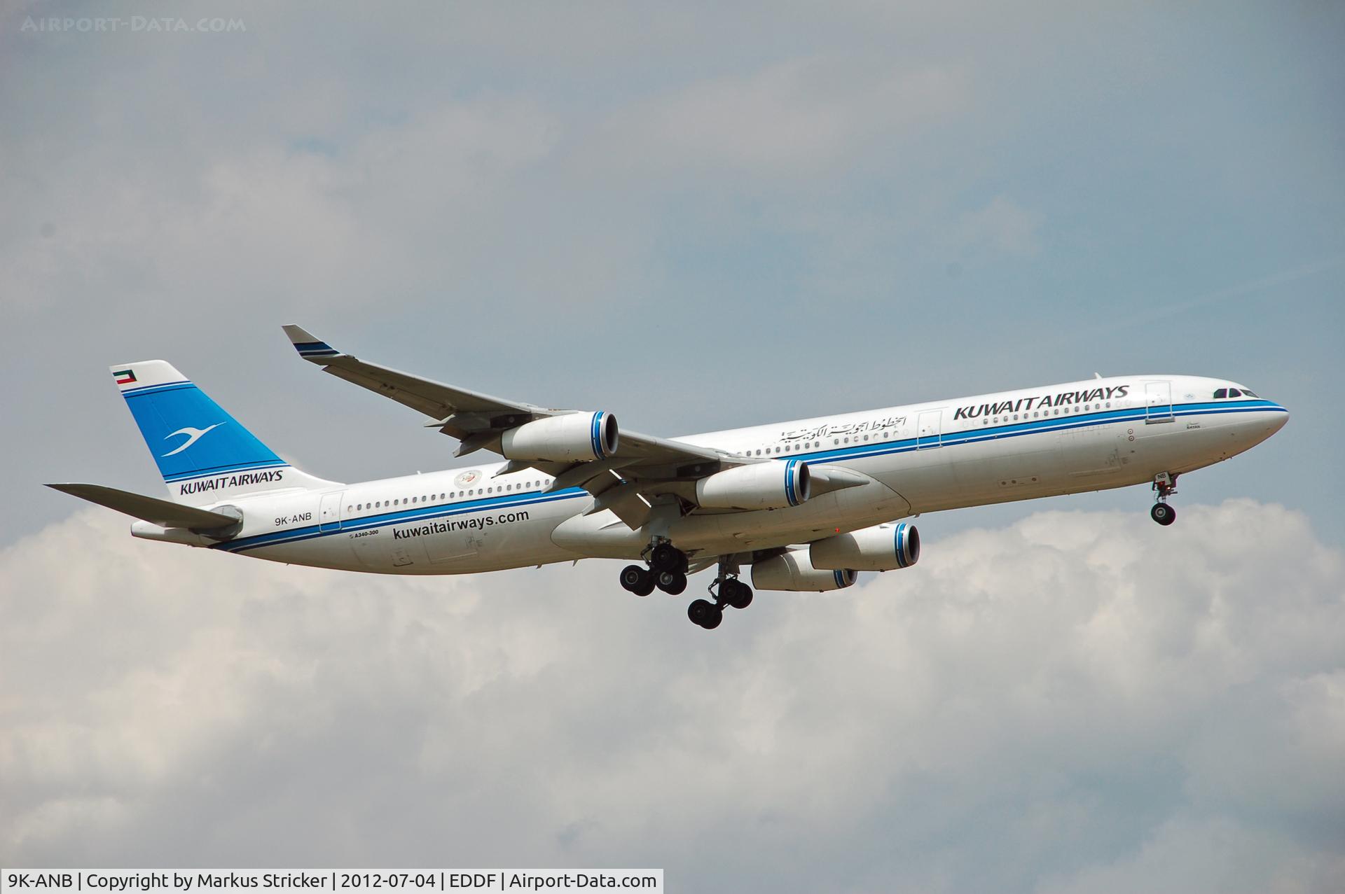 9K-ANB, 1995 Airbus A340-313 C/N 090, Airbus A340-300