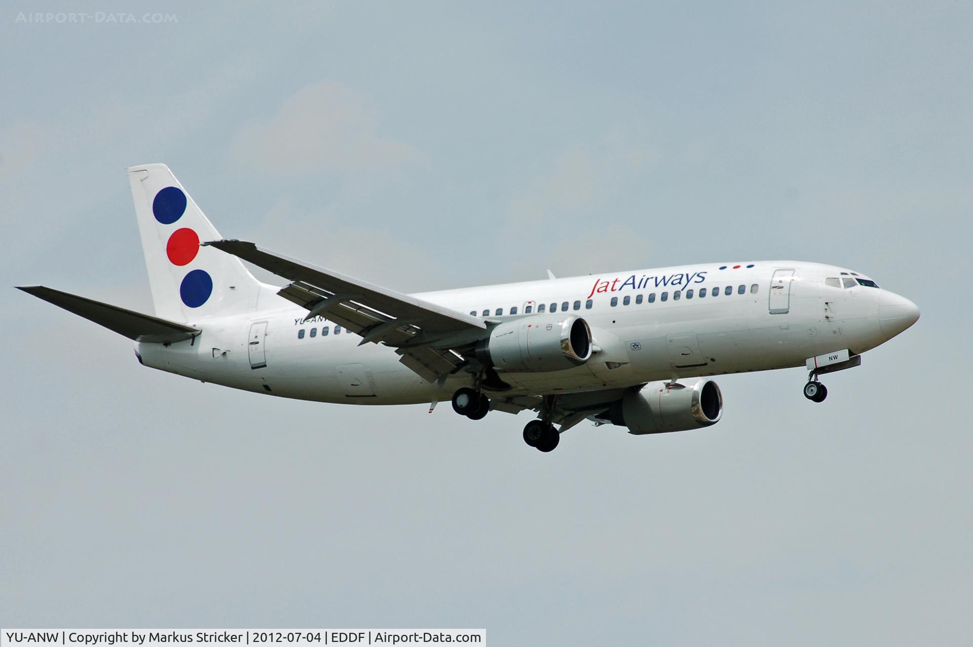 YU-ANW, 1988 Boeing 737-3H9 C/N 24141, Boeing 737-300