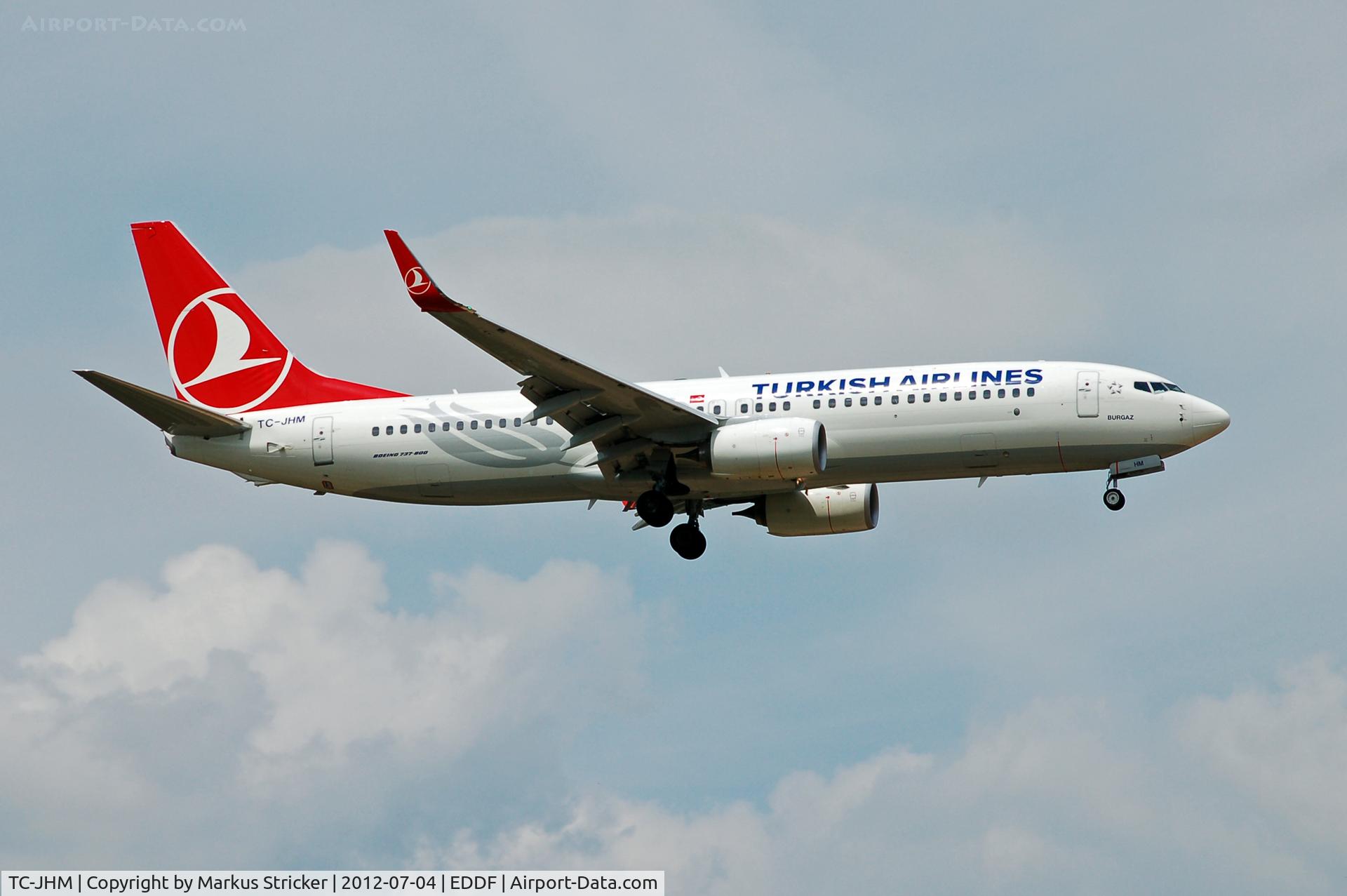 TC-JHM, 2012 Boeing 737-8F2 C/N 40980, Boeing 737-800
