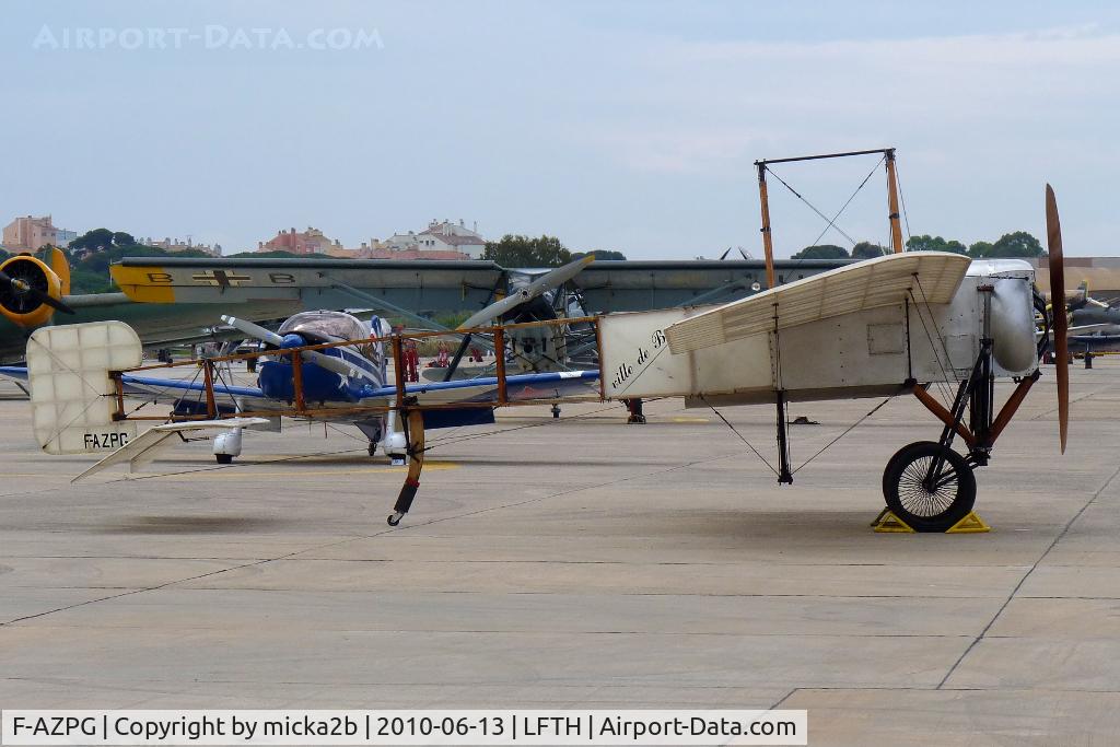 F-AZPG, Bleriot XI-2 Replica C/N SA-29, Parked