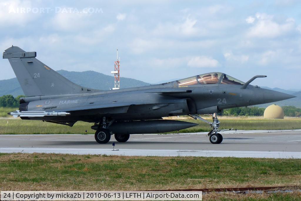 24, Dassault Rafale M C/N 24, Taxiing after flight demo. Crashed near Alicante, 2 july 2012