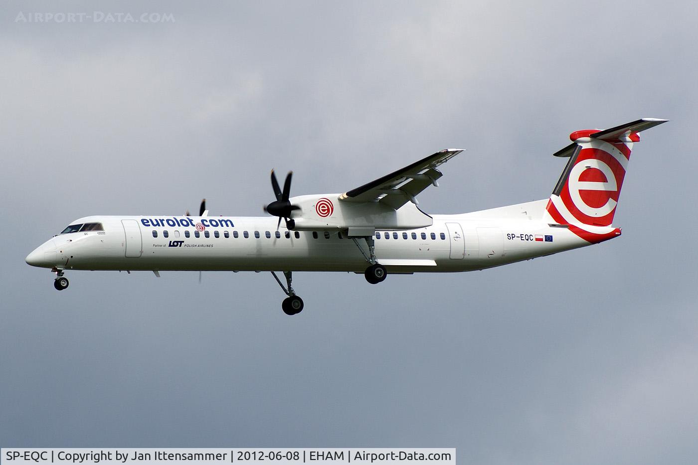 SP-EQC, 2012 De Havilland Canada DHC-8-402Q Dash 8 C/N 4408, SP-EQC @ EHAM