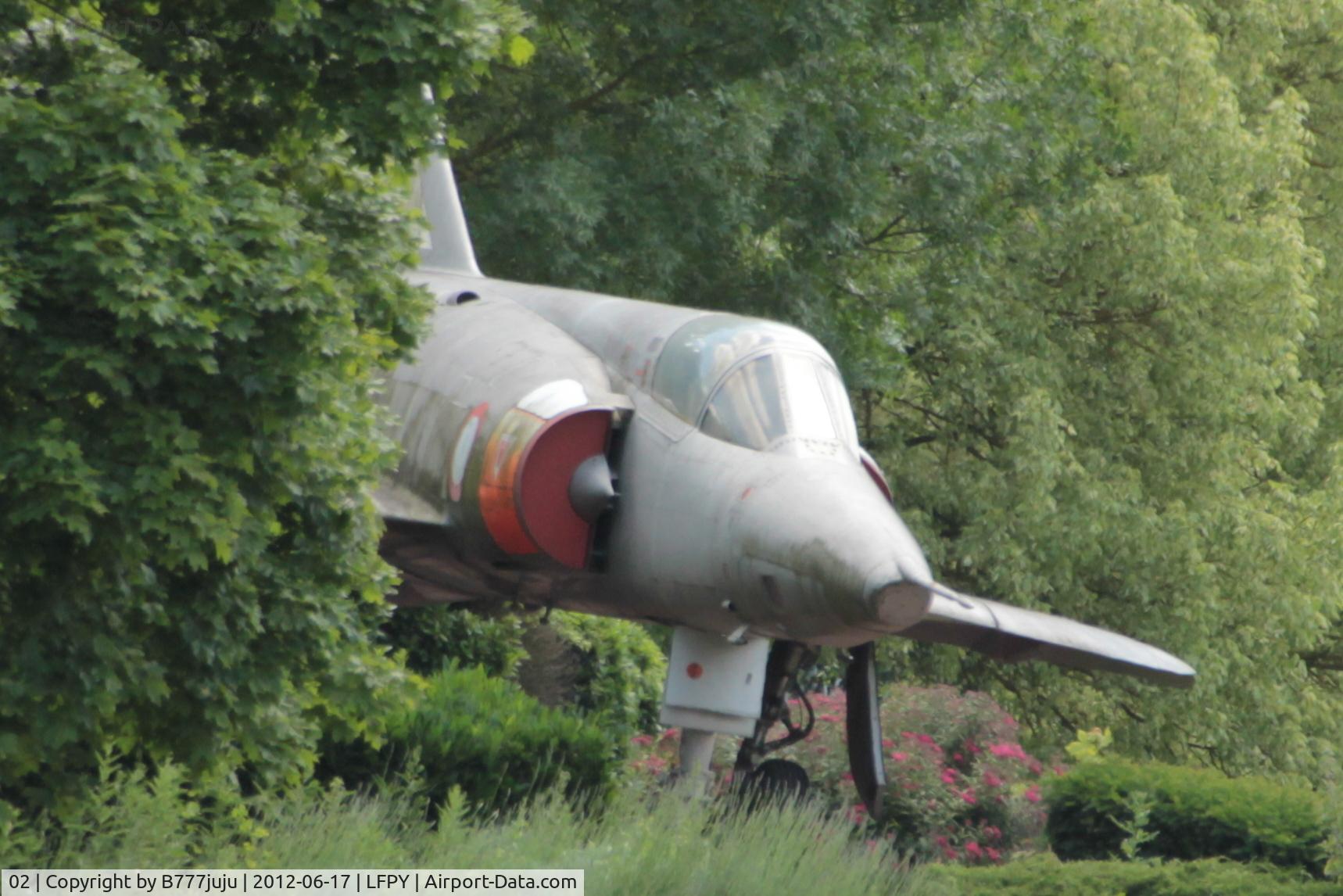 02, Dassault Mirage IIIR C/N 02, preserved at CEV gate