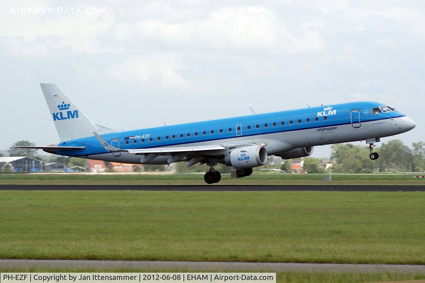 PH-EZF, 2009 Embraer 190LR (ERJ-190-100LR) C/N 19000304, PH-EZF @ EHAM