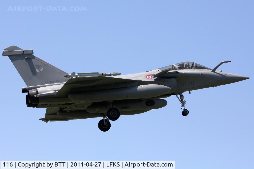 116, 2009 Dassault Rafale C C/N 116, Landing in 36