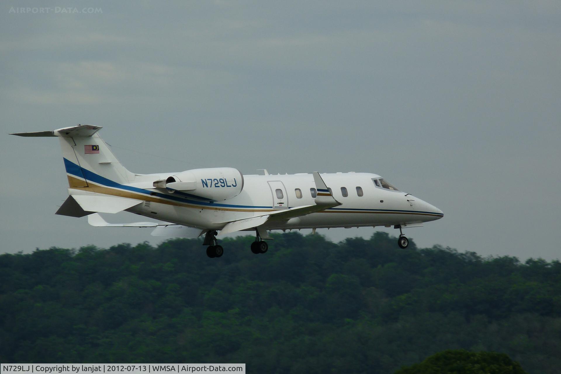 N729LJ, 2006 Learjet 60 C/N 298, arrival