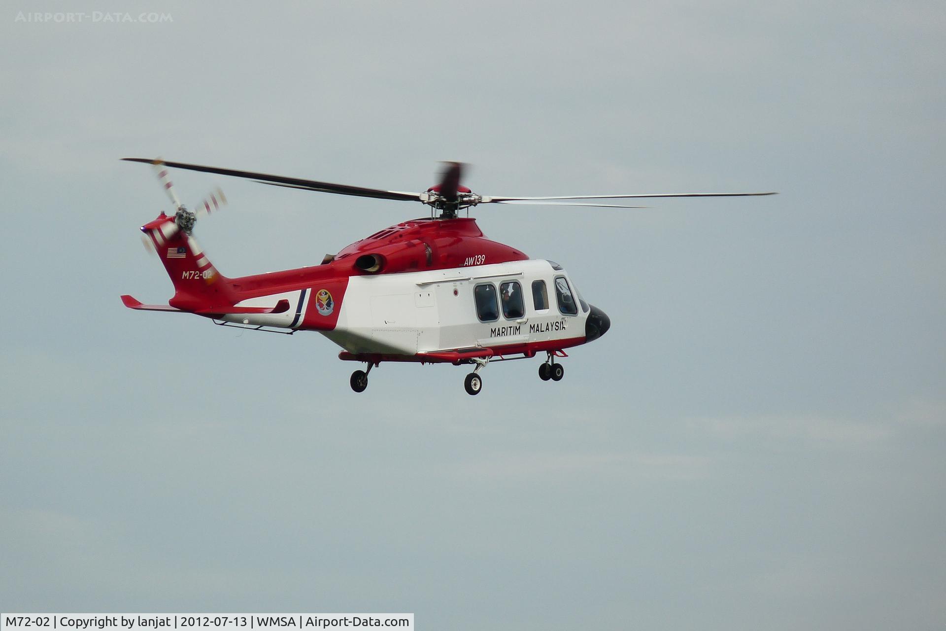 M72-02, 2010 AgustaWestland AW-139 C/N 31133, evening