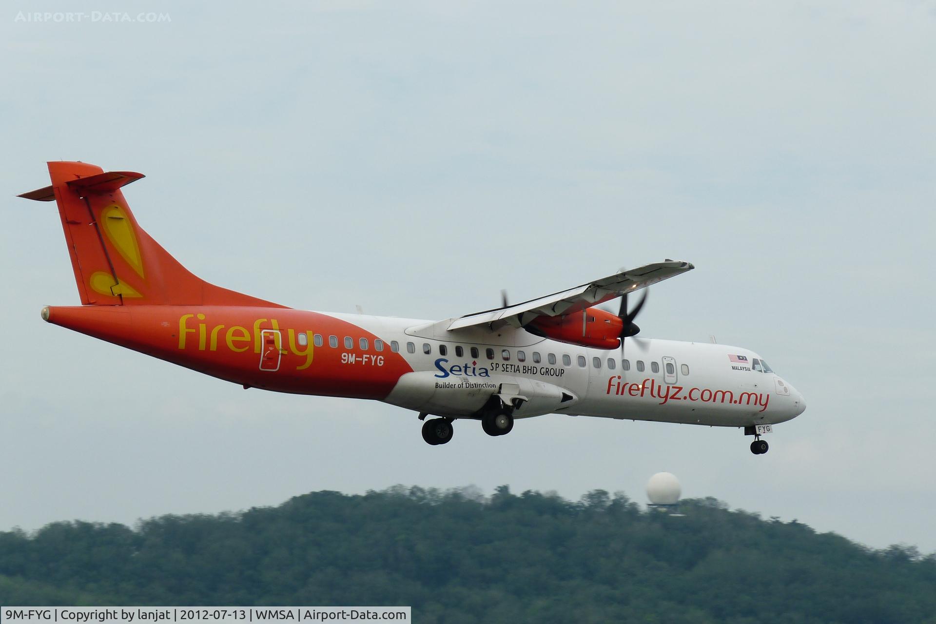 9M-FYG, 2009 ATR 72-212A C/N 868, evening