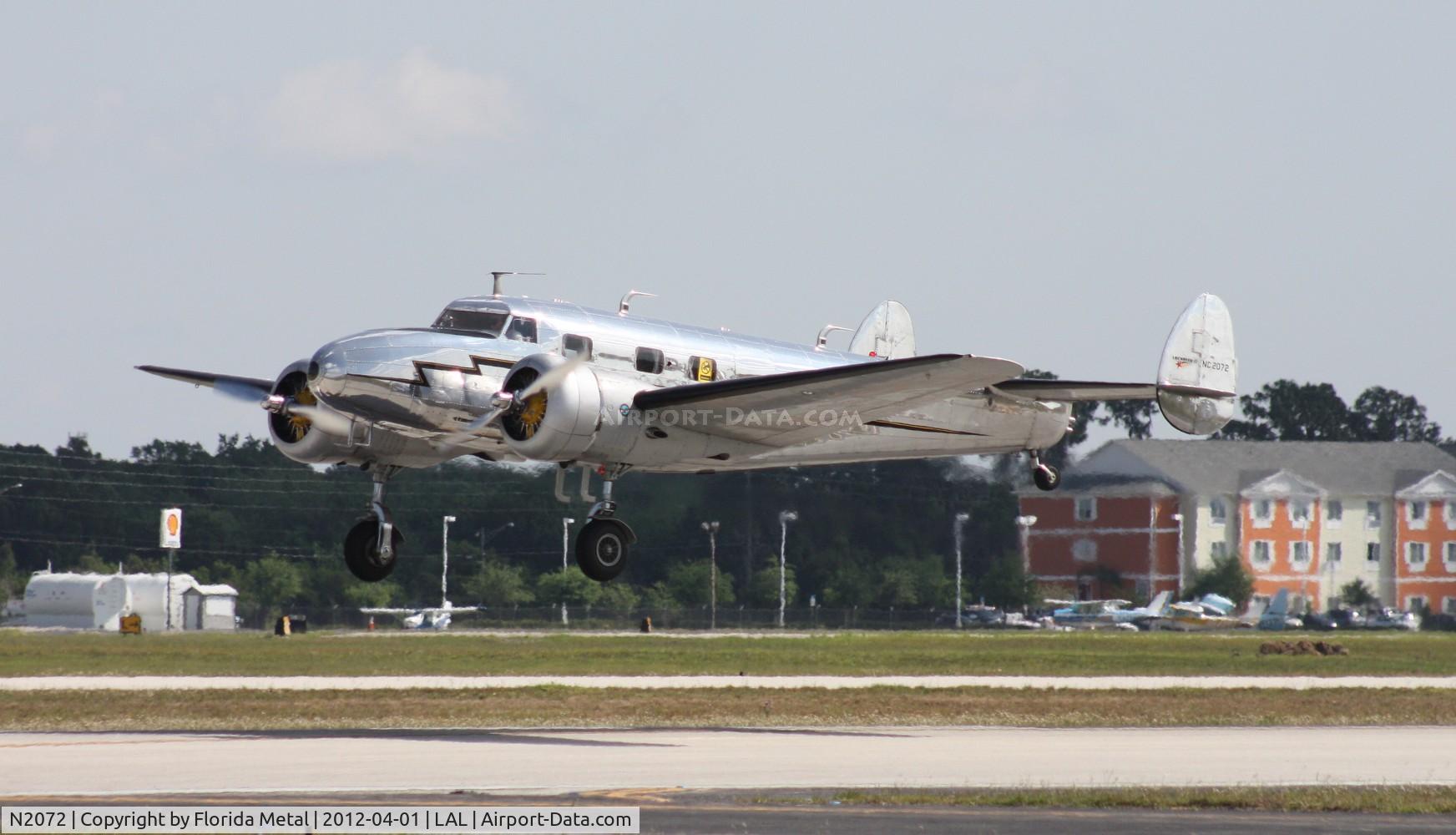 N2072, 1936 Lockheed 12A Electra Junior C/N 1208, Electra Jr.