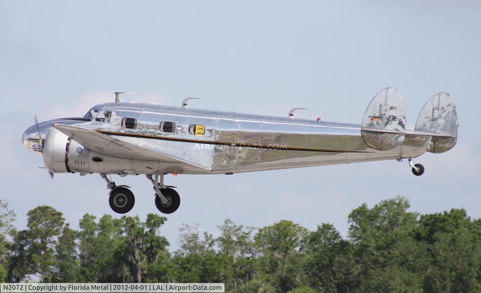 N2072, 1936 Lockheed 12A Electra Junior C/N 1208, Lockheed 12A