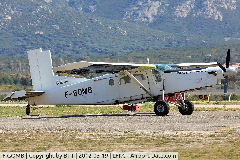 F-GOMB, 1995 Pilatus PC-6/B2-H4 Turbo Porter C/N 819, Parking