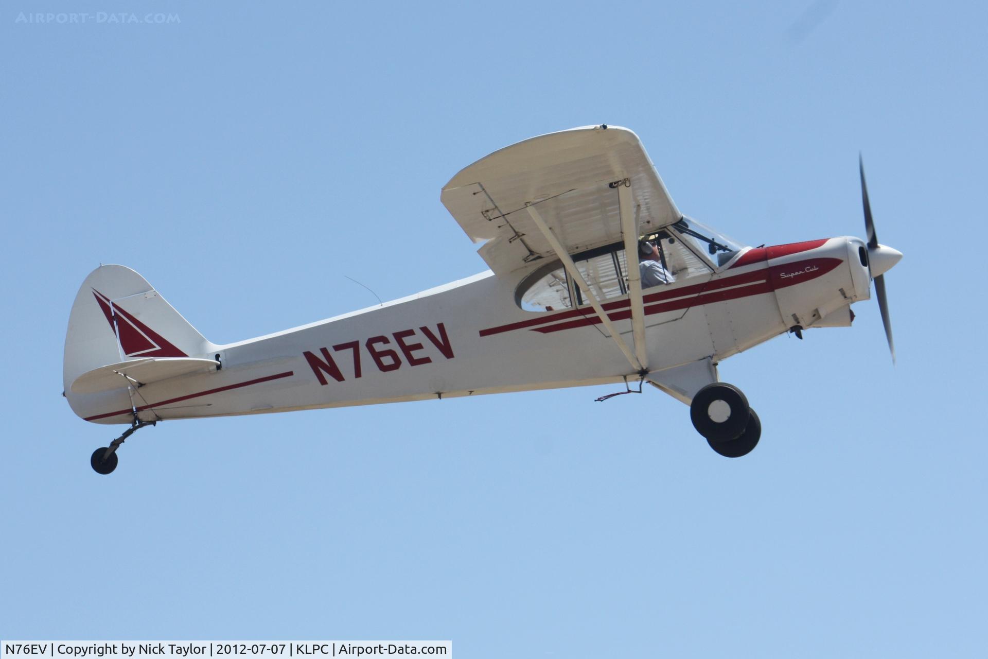 N76EV, 1976 Piper PA-18-150 Super Cub C/N 18-7609103, Lompoc Piper Cub fly in 2012
