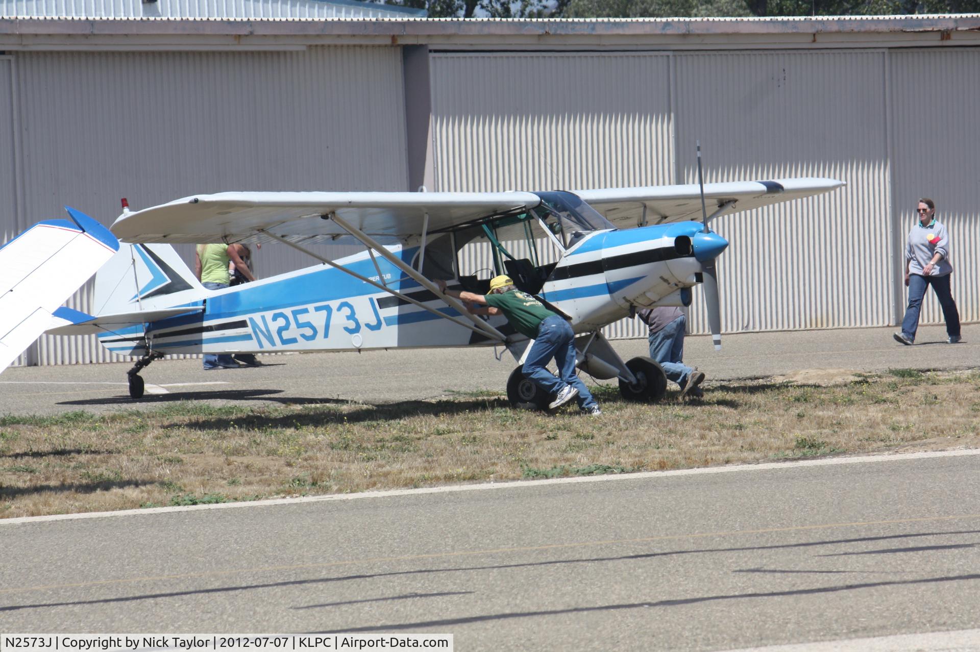 N2573J, 1979 Piper PA-18-150 Super Cub C/N 18-7909132, Lompoc Piper Cub fly in 2012