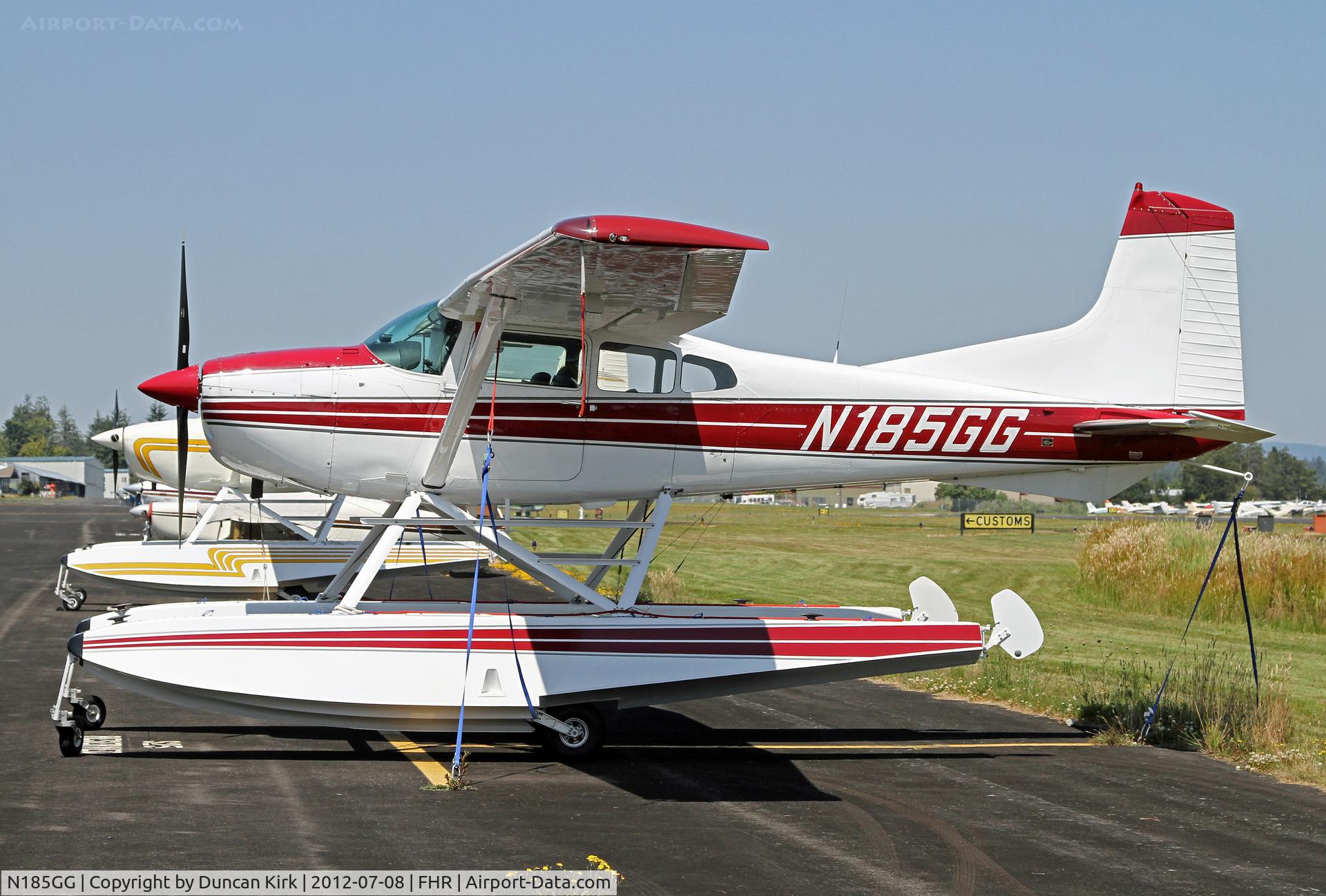 N185GG, 1975 Cessna A185F Skywagon 185 C/N 18502787, Friday Harbor is popular with float planes