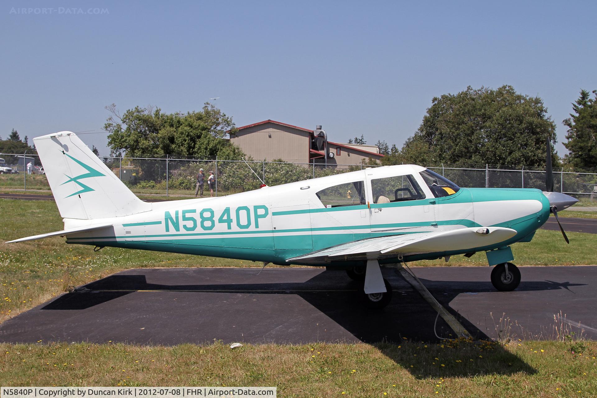 N5840P, 1959 Piper PA-24-180 Comanche C/N 24-921, Parked in the transient area. Couldn't help  notice how many SE aircraft were taking the ME parking spots!