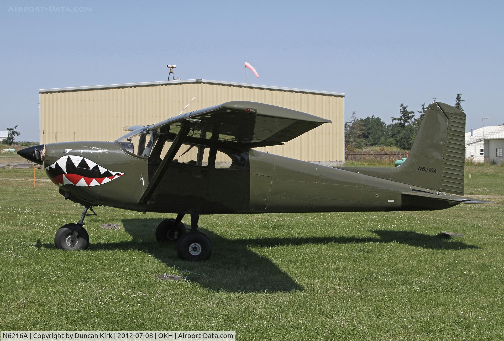 N6216A, 1956 Cessna 182 Skylane C/N 33016, Based at Oak Harbor and parked at the owner's house