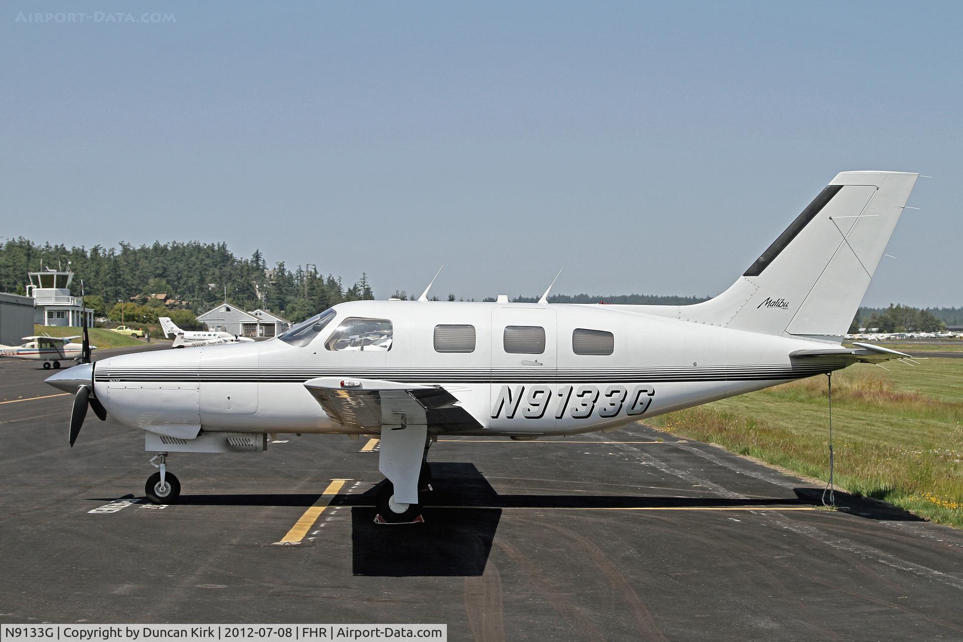 N9133G, 1988 Piper PA-46-310P Malibu C/N 4608111, Sunday's in the summer are certainly busy on the San Juan Islands
