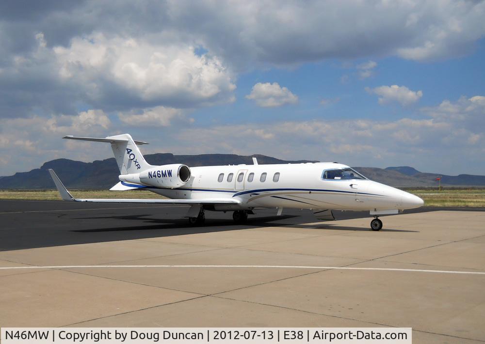 N46MW, Learjet Inc 45 C/N 2126, Seen at Alpine-Casparis Airport in Alpine, Texas.