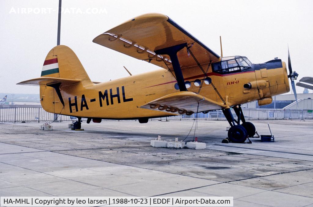 HA-MHL, Antonov An-2R C/N 1G123-02, Frankfurt FRA 23.10.88