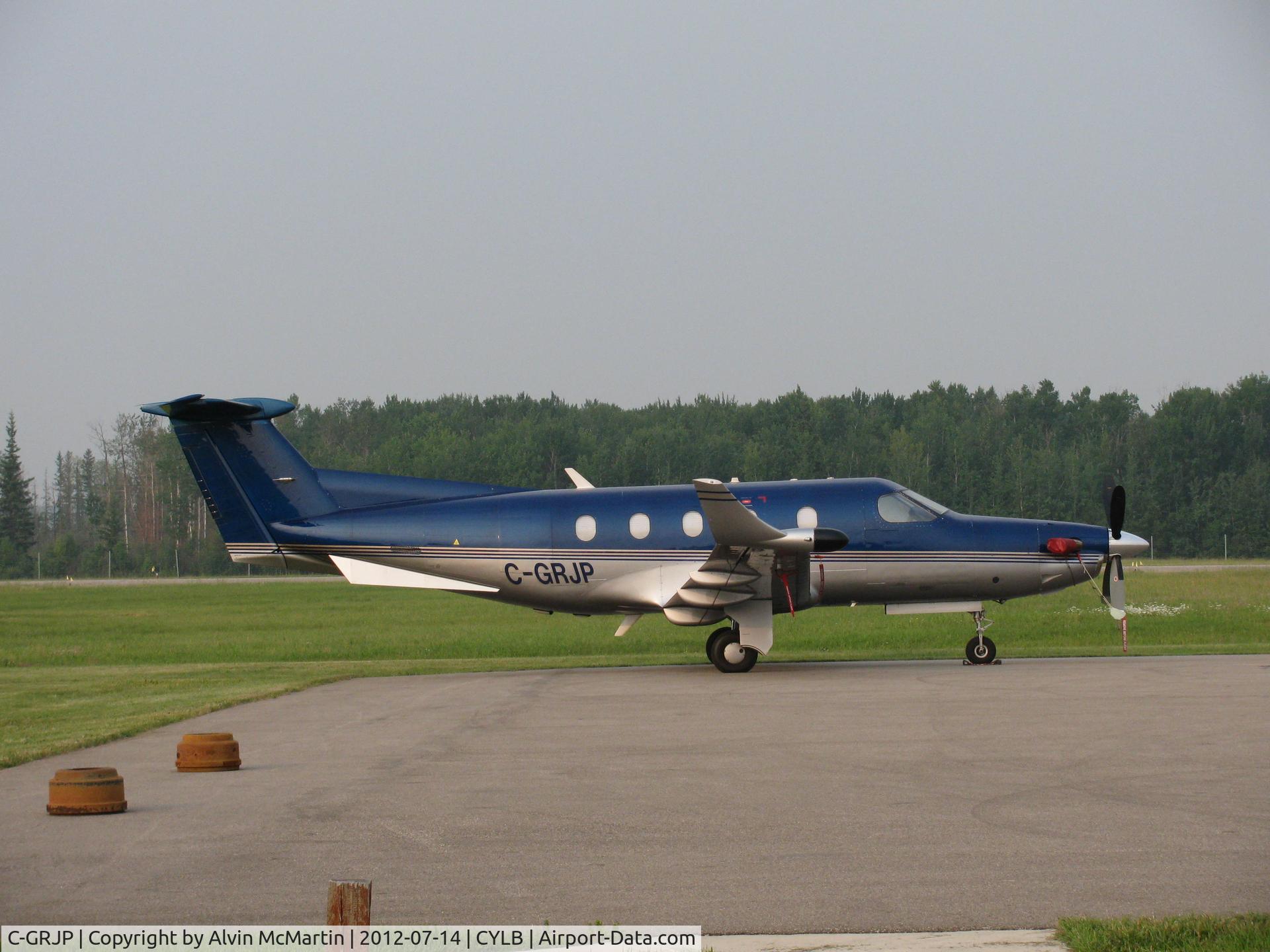 C-GRJP, 1997 Pilatus PC-12/45 C/N 196, At Lac La Biche, Alberta