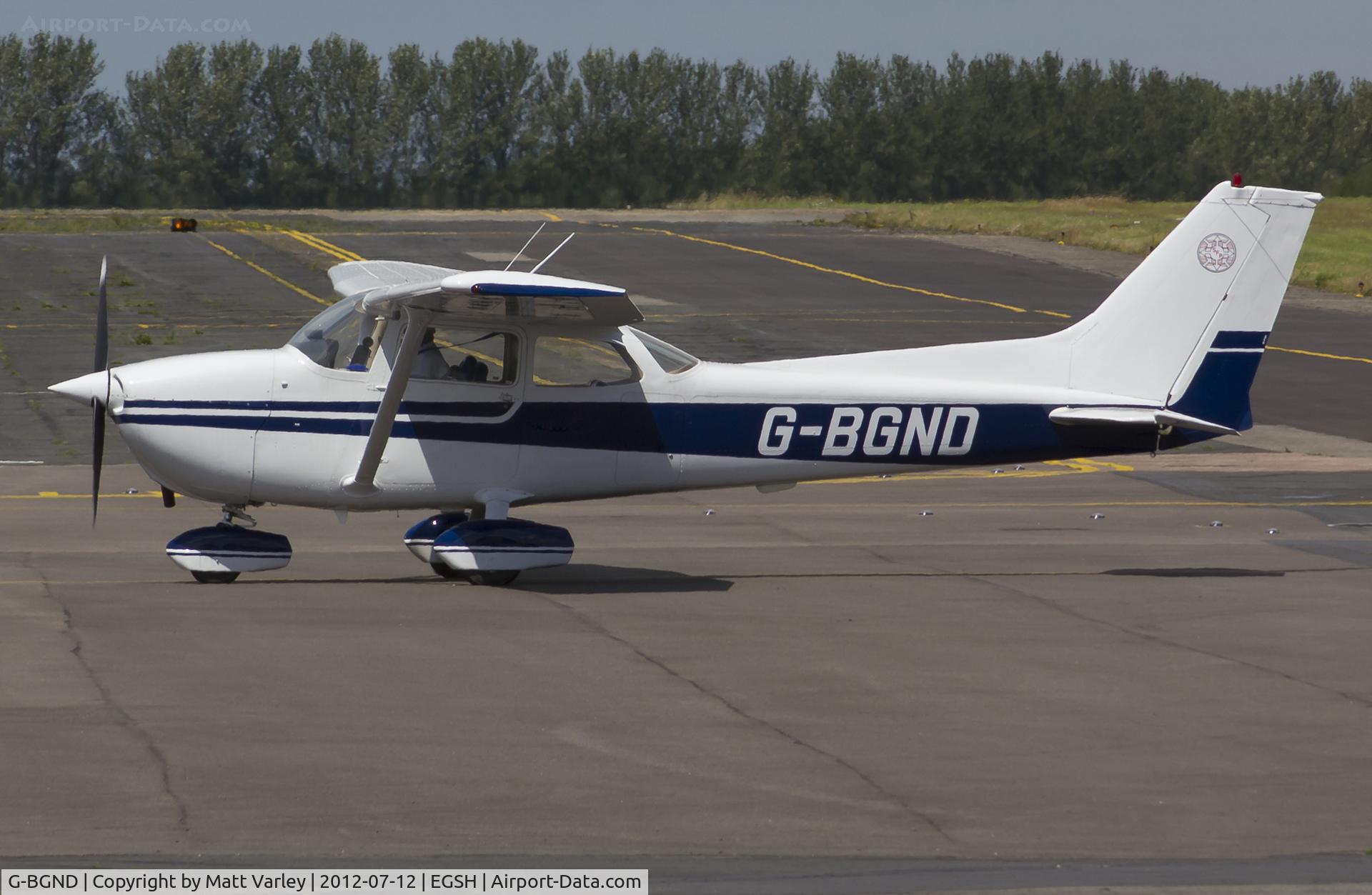 G-BGND, 1977 Reims F172N Skyhawk C/N 1576, Arriving at SaxonAir.