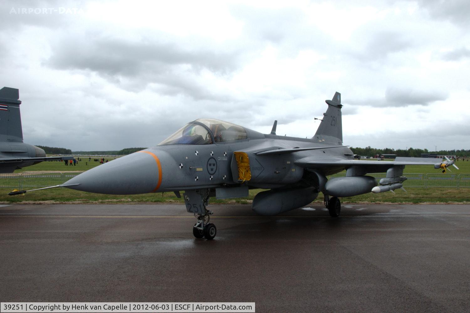 39251, Saab JAS-39C Gripen C/N 39251, JAS39C Gripen of the Swedish Air Force at Malmen Air Base.