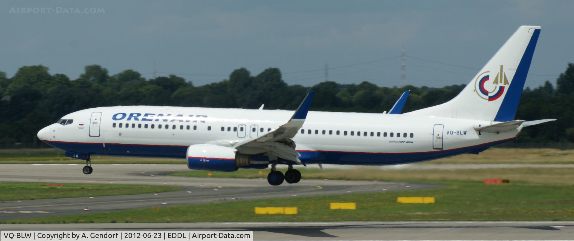 VQ-BLW, 1999 Boeing 737-85P C/N 28381, Orenair, seen here landing on RWY 23L at Düsseldorf Int´l (EDDL)