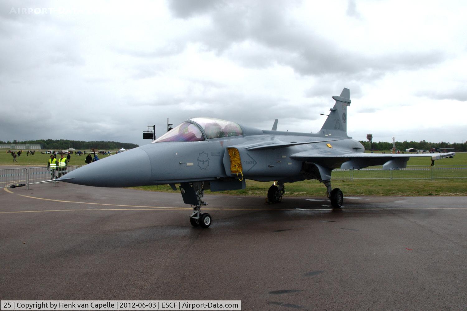 25, Saab JAS-39C Gripen C/N 392116, Saab Gripen of the South African Air Force at Malmen Air base, Sweden