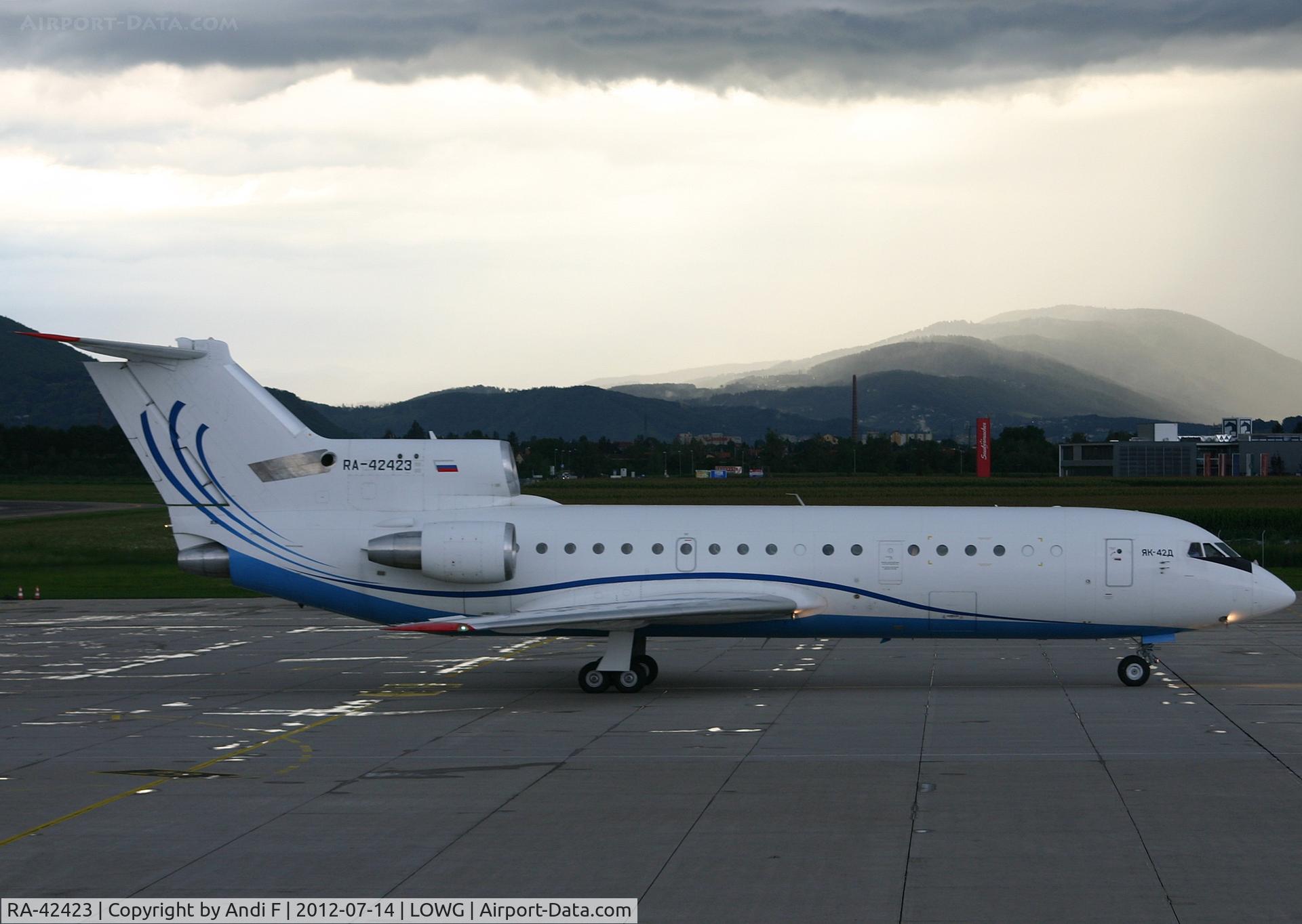 RA-42423, 1992 Yakovlev Yak-42D C/N 4216606, Centre-Avia Yakovlev Yak-42D