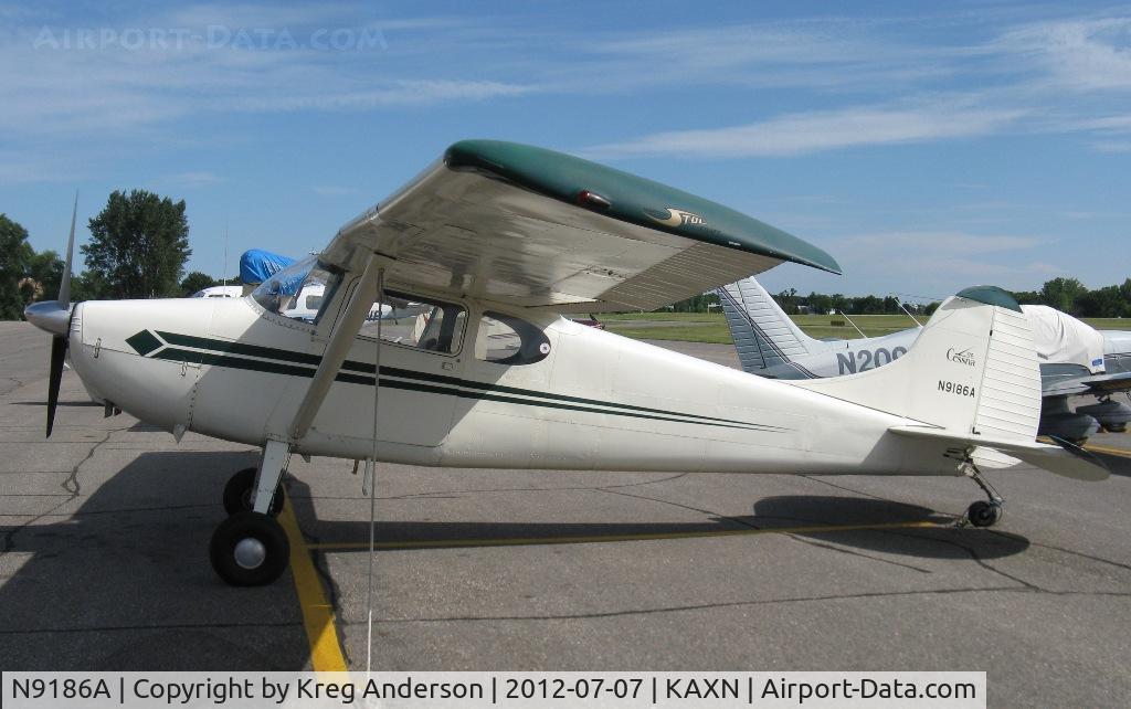 N9186A, 1949 Cessna 170A C/N 18947, Cessna 170A on the line.