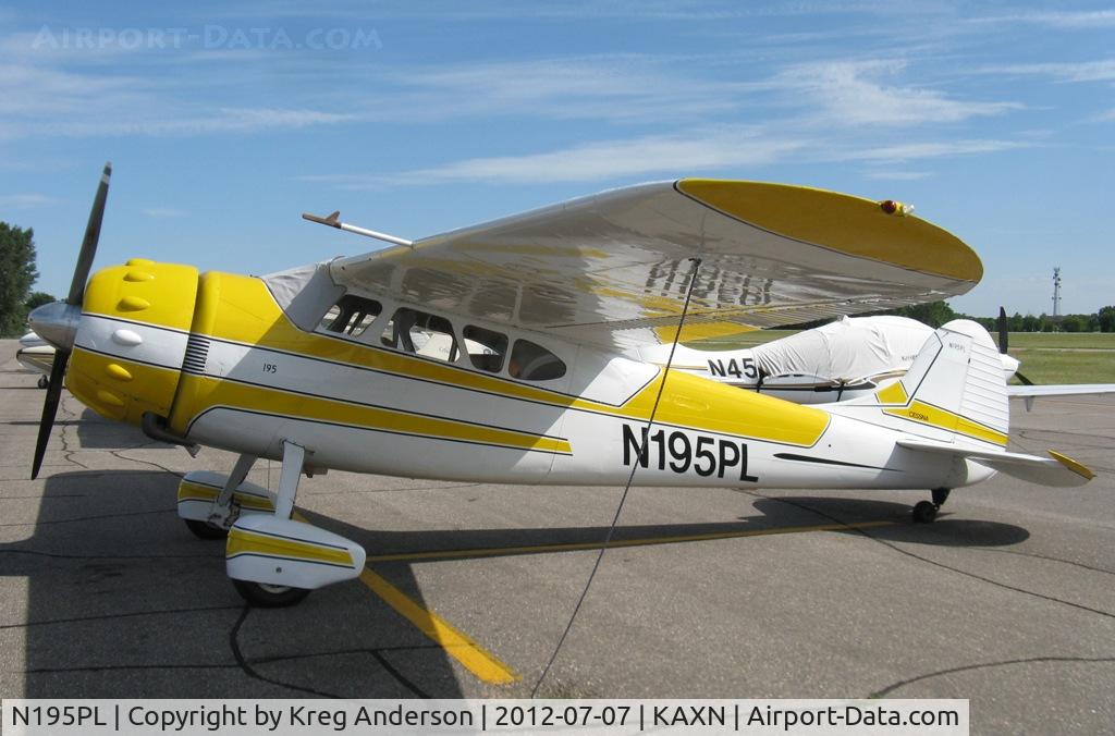 N195PL, 1948 Cessna 195 C/N 7262, Cessna 195 on the line.