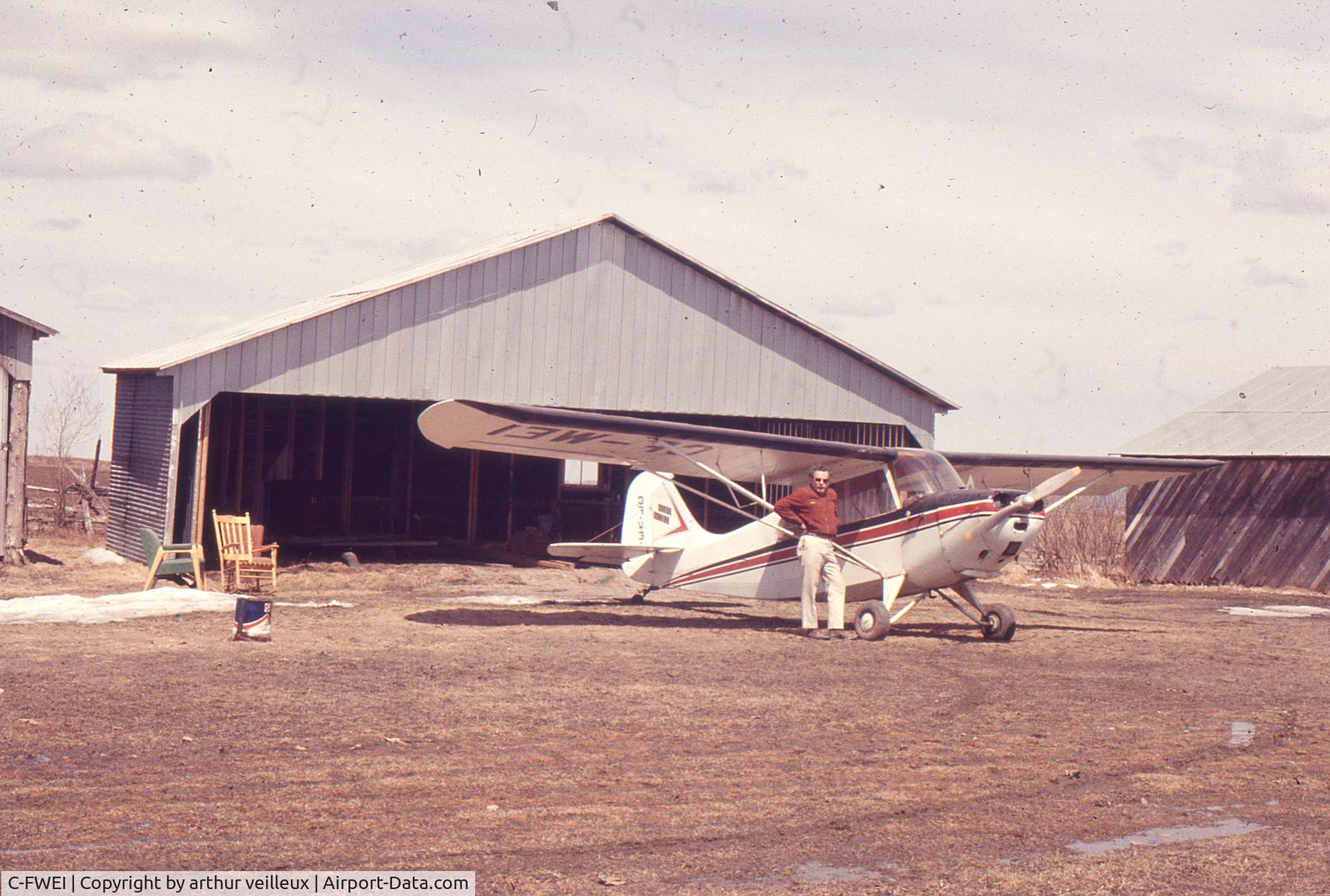 C-FWEI, 1946 Aeronca 7AC Champion C/N 7AC-6133, airplane own by arthur veilleux. picture taken in compton, qc