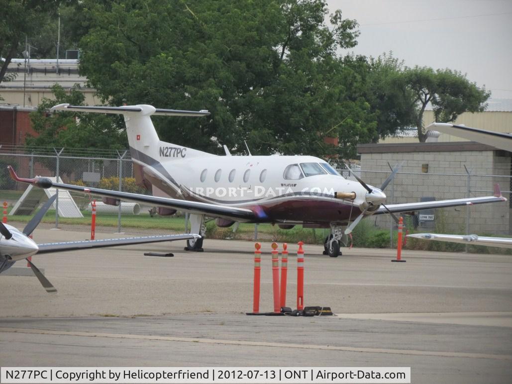 N277PC, 1999 Pilatus PC-12/45 C/N 277, Parked on the southside