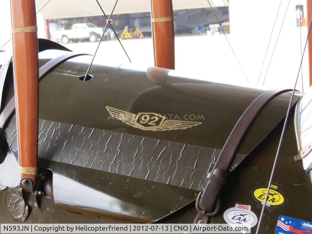 N593JN, 1994 Curtiss JN-4 Jenny Replica C/N 000113, Front cockpit cover