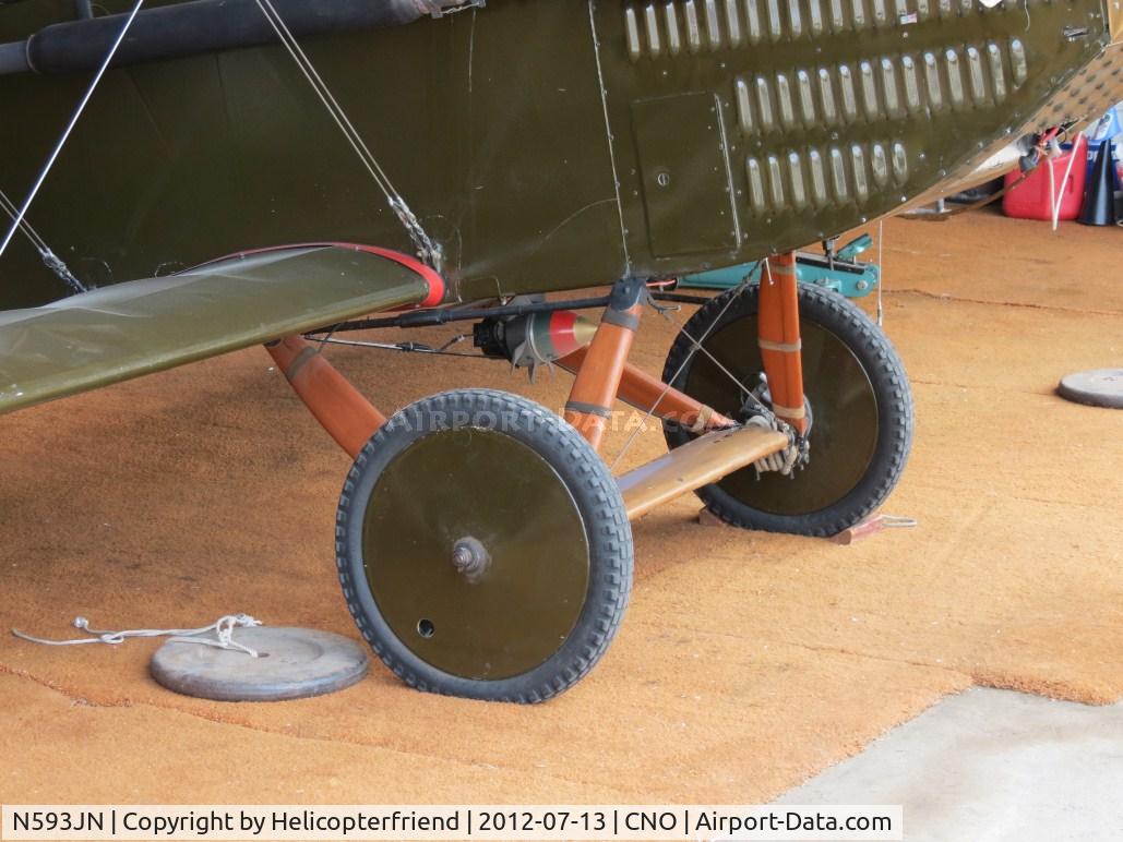 N593JN, 1994 Curtiss JN-4 Jenny Replica C/N 000113, Solid rubber wheels