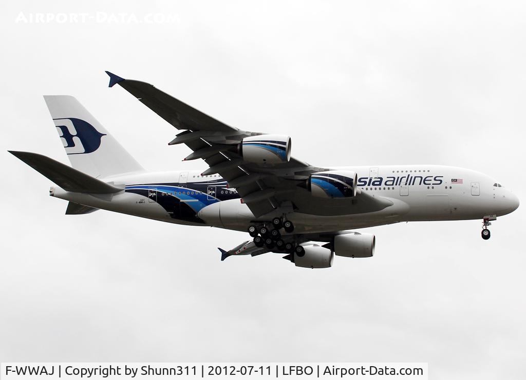 F-WWAJ, 2012 Airbus A380-841 C/N 081, C/n 0081 - To be 9M-MNB - Now in complete c/s