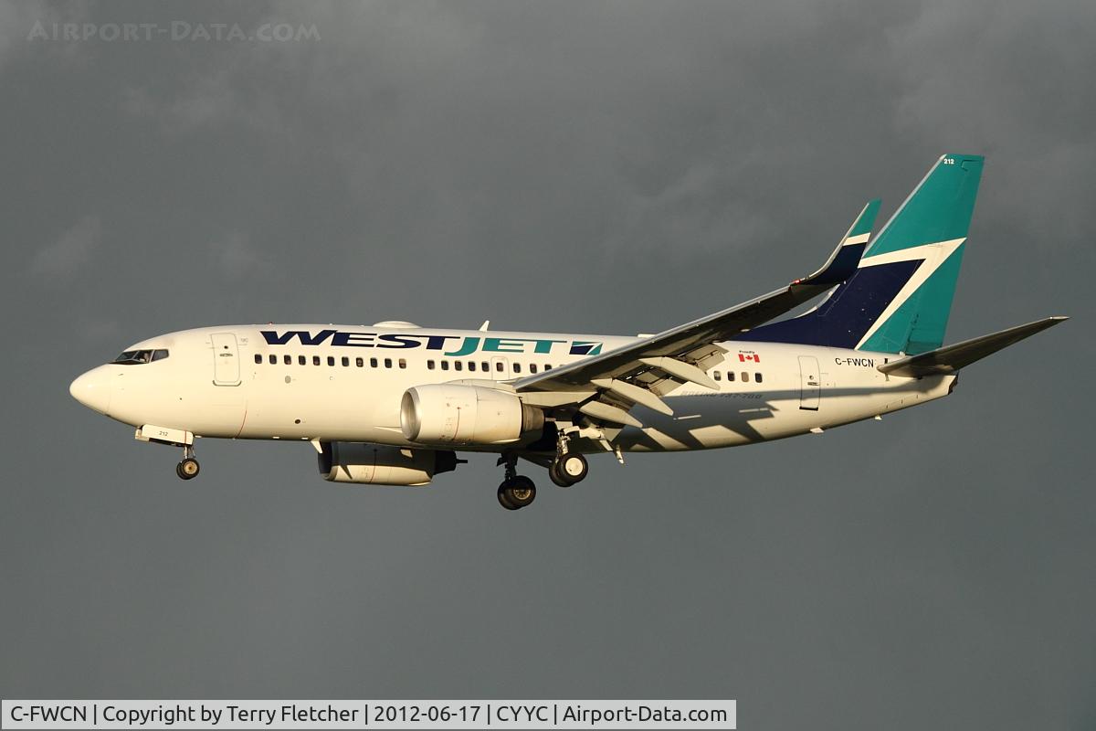 C-FWCN, 2003 Boeing 737-7CT C/N 33698, At Calgary