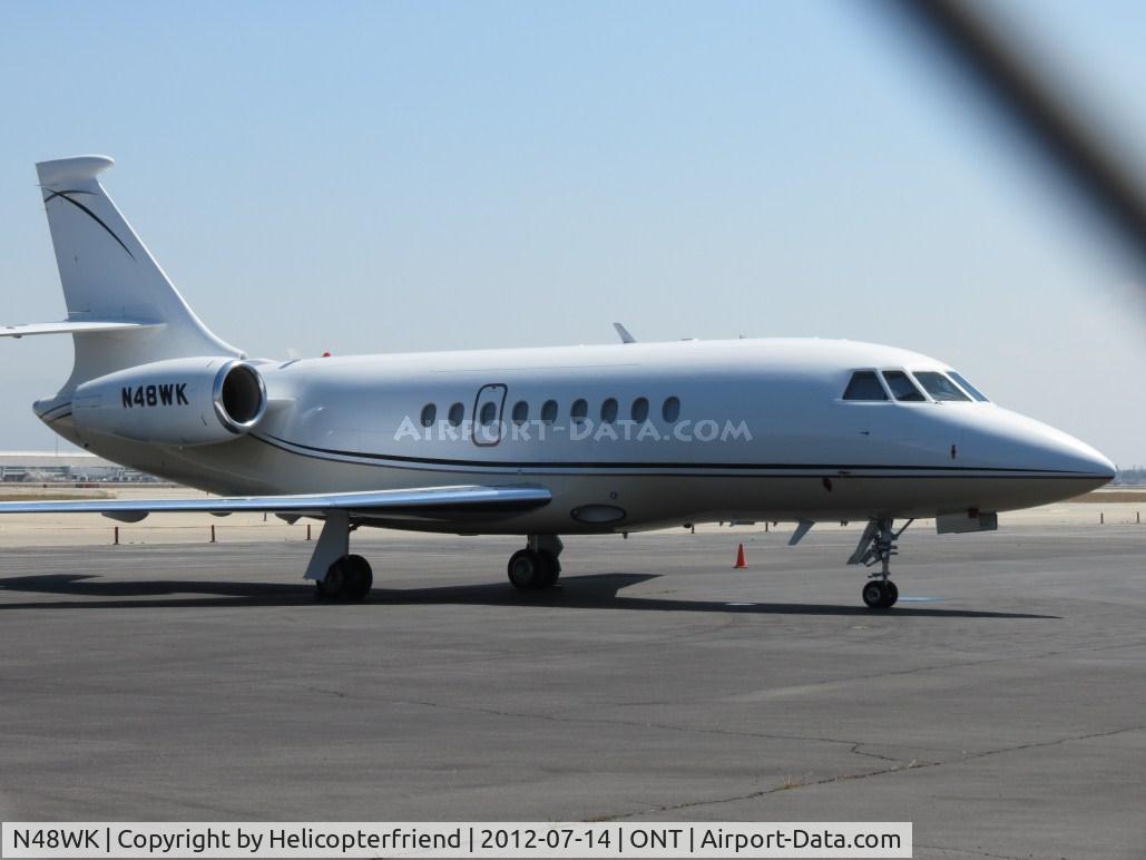N48WK, 1997 Dassault Falcon 2000 C/N 48, Parked on the south side