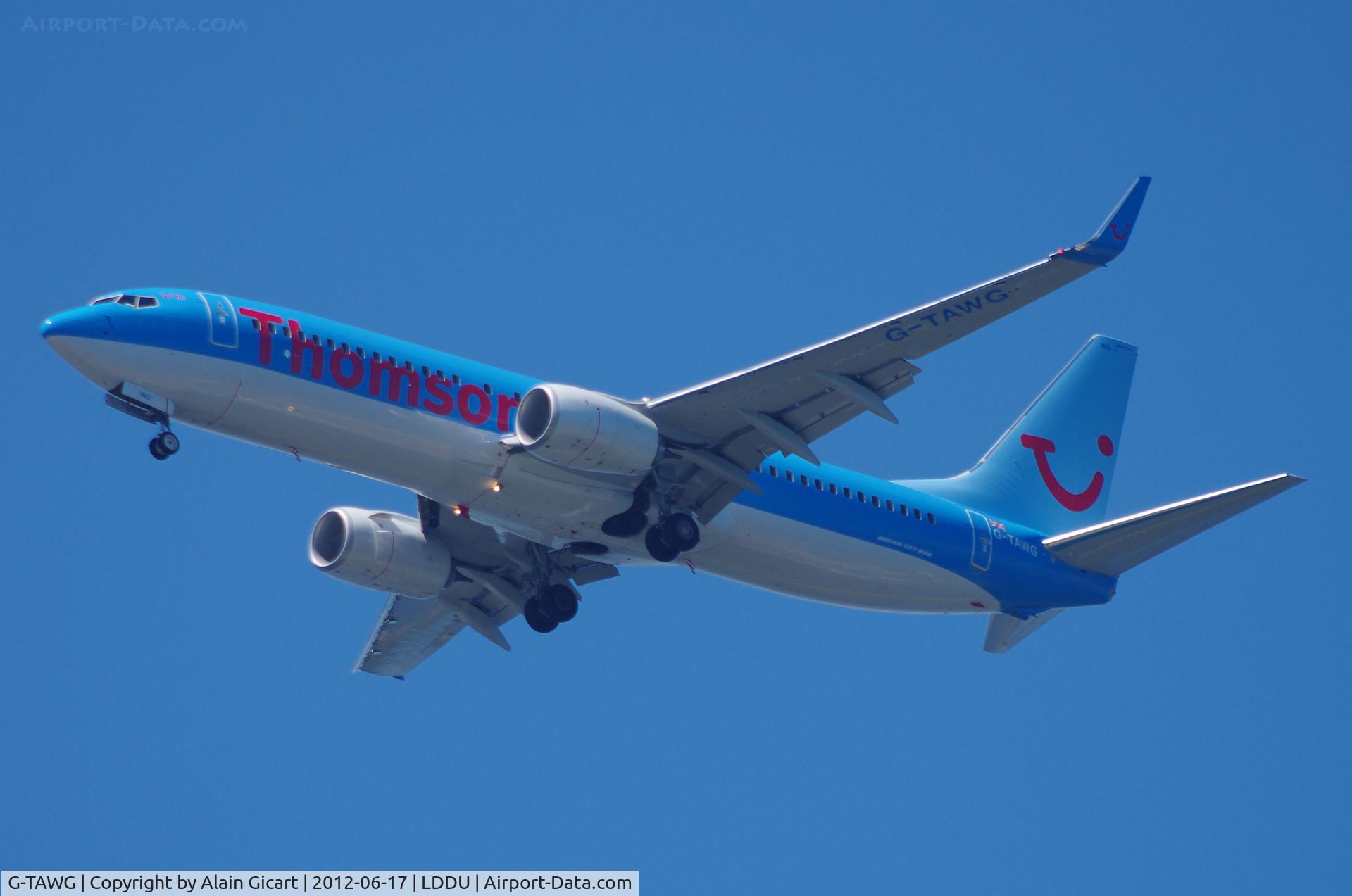 G-TAWG, 2012 Boeing 737-8K5 C/N 37266, Approach Dubrovnik airport
