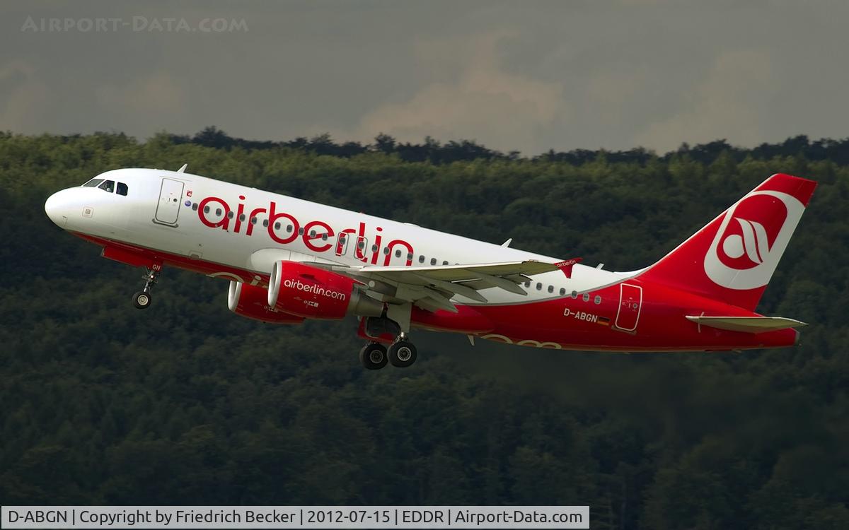 D-ABGN, 2008 Airbus A319-112 C/N 3661, departure via RW27 to Berlin TXL