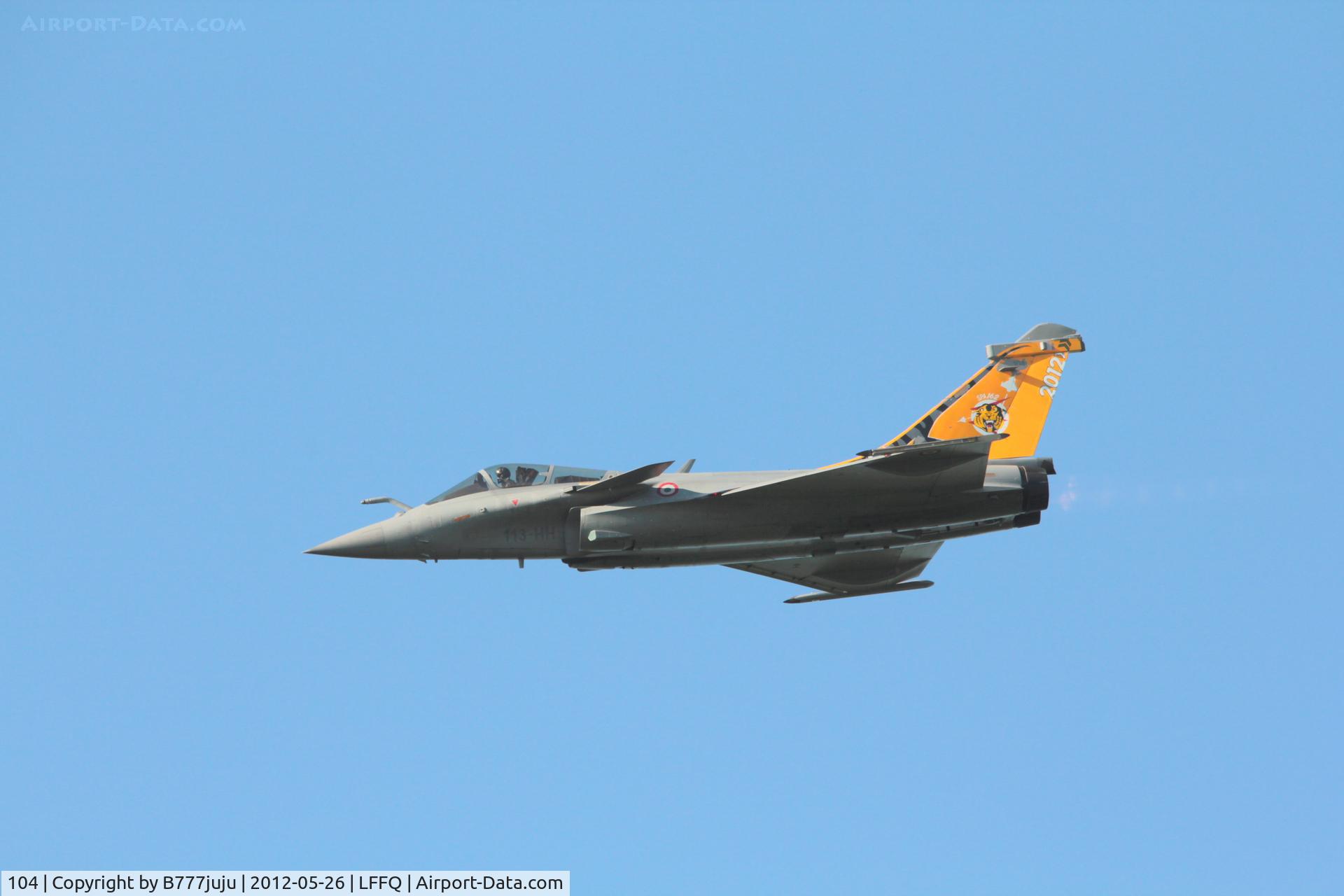 104, 2010 Dassault Rafale C C/N 104, with special paint for SPA162 transfer of Mirage 2000C to Rafale.