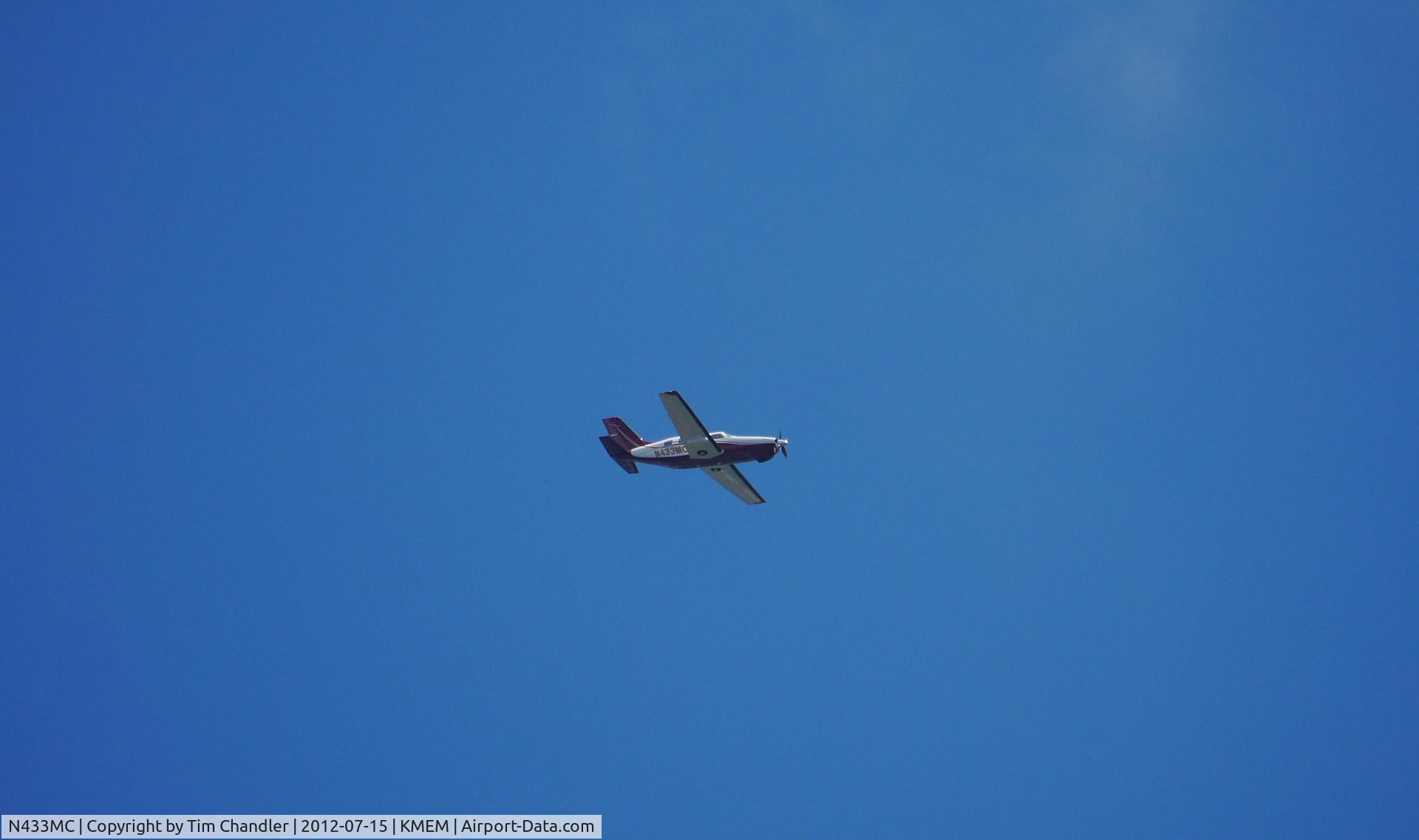 N433MC, Piper PA-46-350P Malibu Mirage C/N 4636512, Coming in to MEM from the north