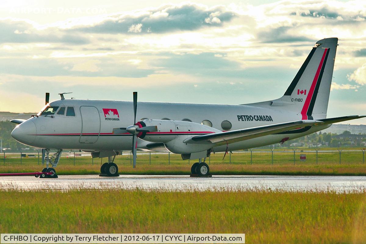 C-FHBO, 1963 Grumman G-159 Gulfstream 1 C/N 104, at Calgary