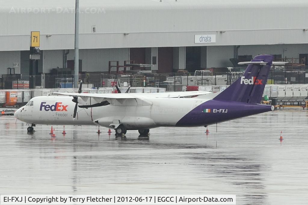 EI-FXJ, 1992 ATR 72-202 C/N 292, Fed Ex ATR at Manchester