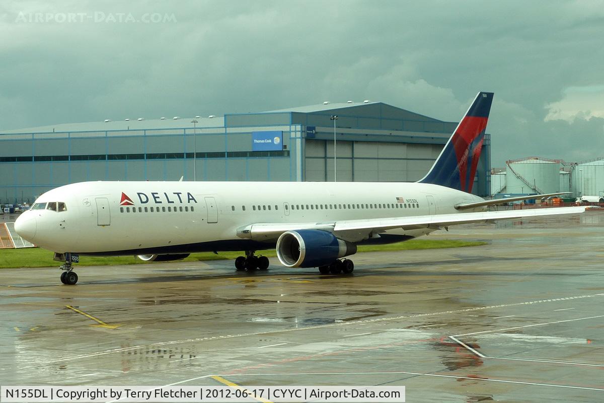 N155DL, 1991 Boeing 767-3P6 C/N 25269, at Calgary