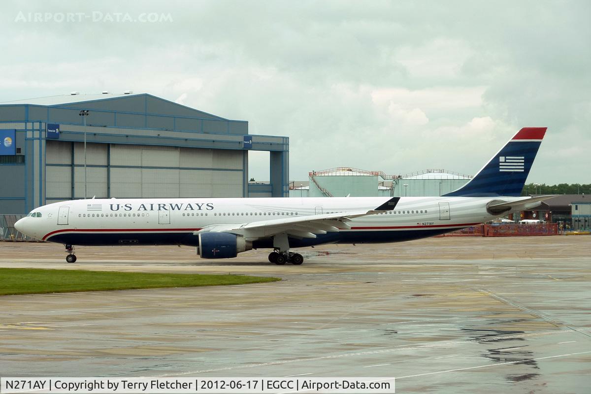 N271AY, 2000 Airbus A330-323 C/N 0323, at Manchester UK