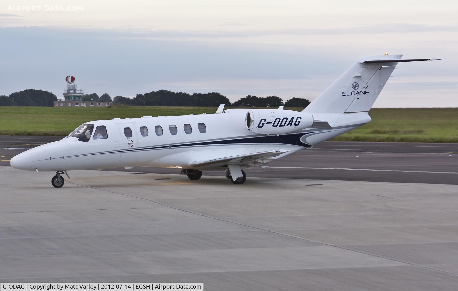 G-ODAG, 2008 Cessna 525A CitationJet CJ2+ C/N 525A-0397, Arriving at SaxonAir.