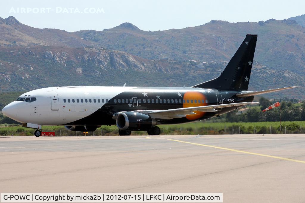 G-POWC, 1991 Boeing 737-33A(QC) C/N 25402, Taxiing after landing in 18 from London Standed