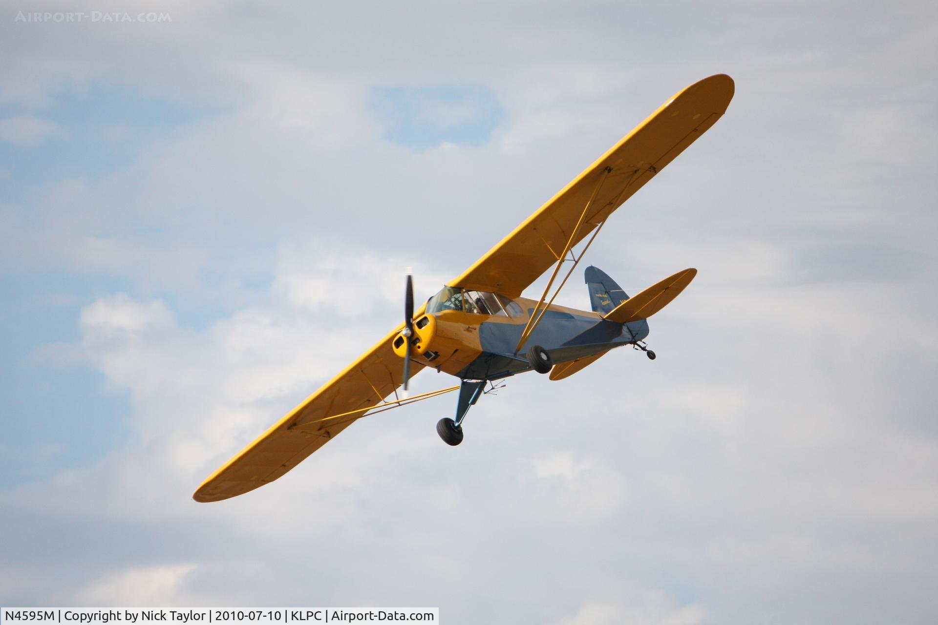 N4595M, 1947 Piper PA-11 Cub Special Cub Special C/N 11-98, Lompoc Piper Cub fly in 2010
